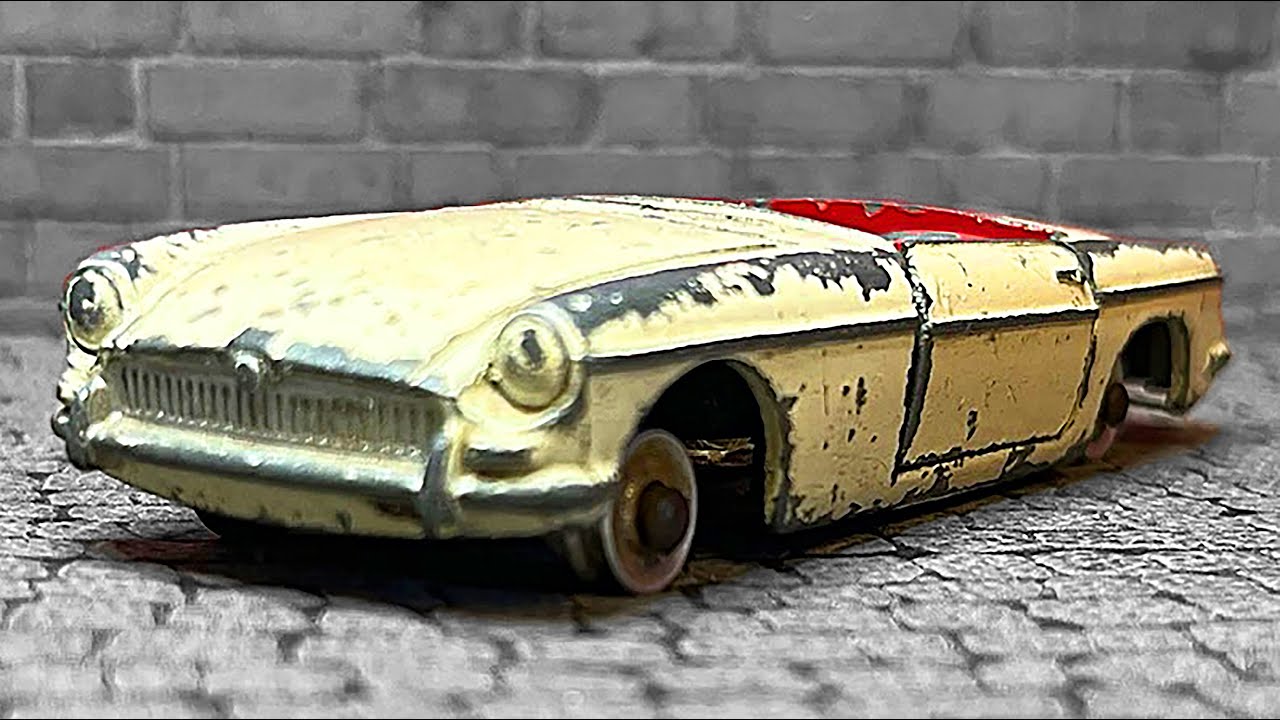 Dinky Toys 113 MGB Sports Car Vintage British Diecast Restoration