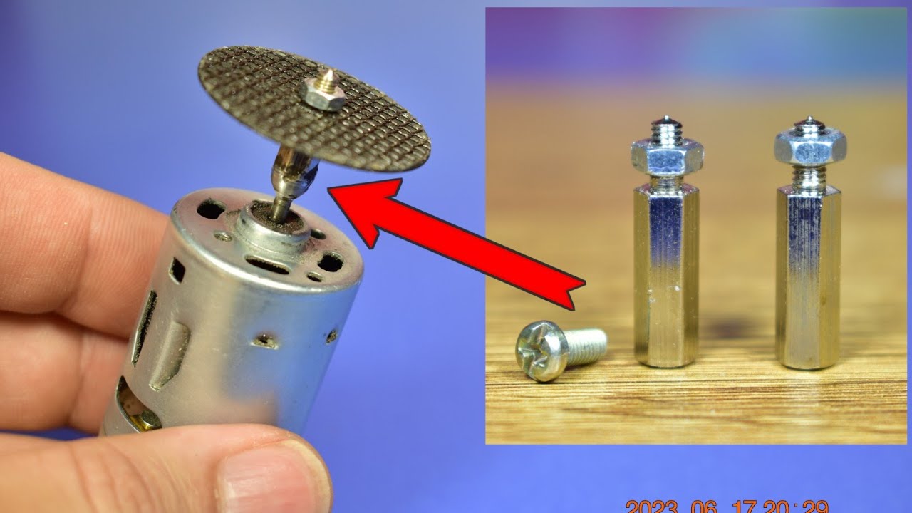 drill chuck/how to make a diy mini drill head with bolts and nuts