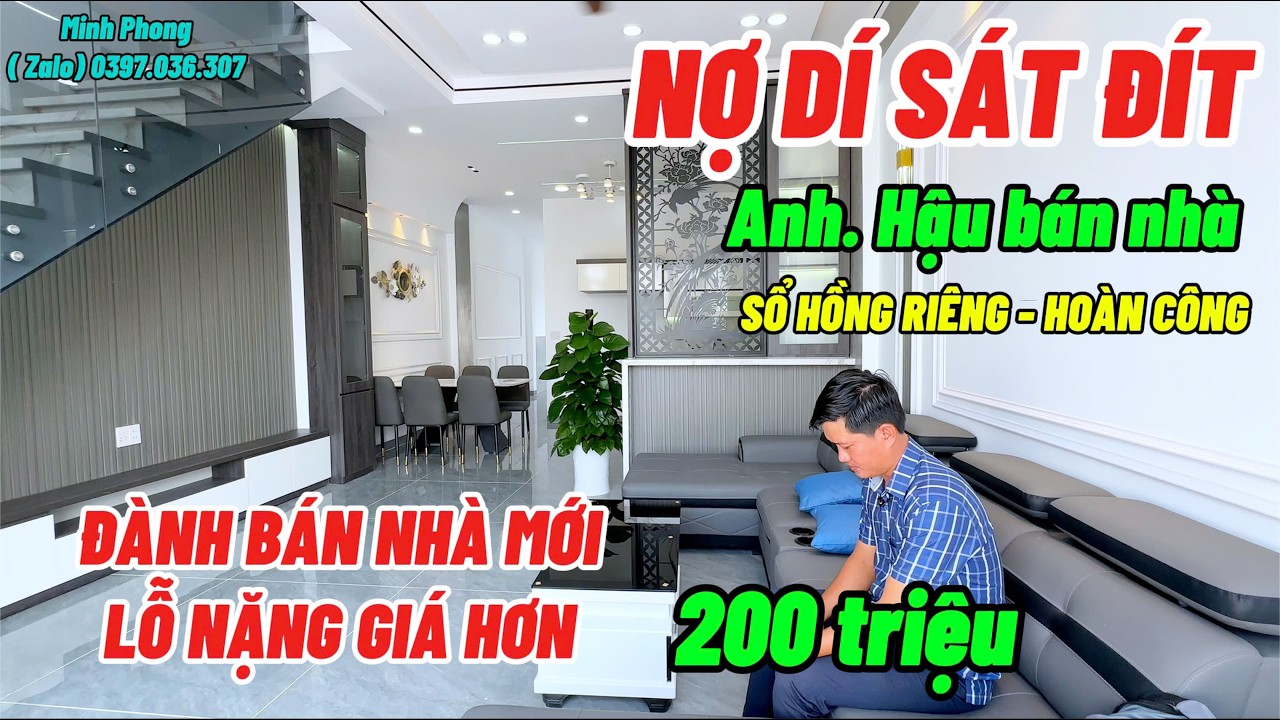 Theo cho bằng bạn, anh hậu đâm nợ nhiều hơn lãi, giờ bán nhà giáp hóc môn 5x25 sổ riêng, lỗ 200tr
