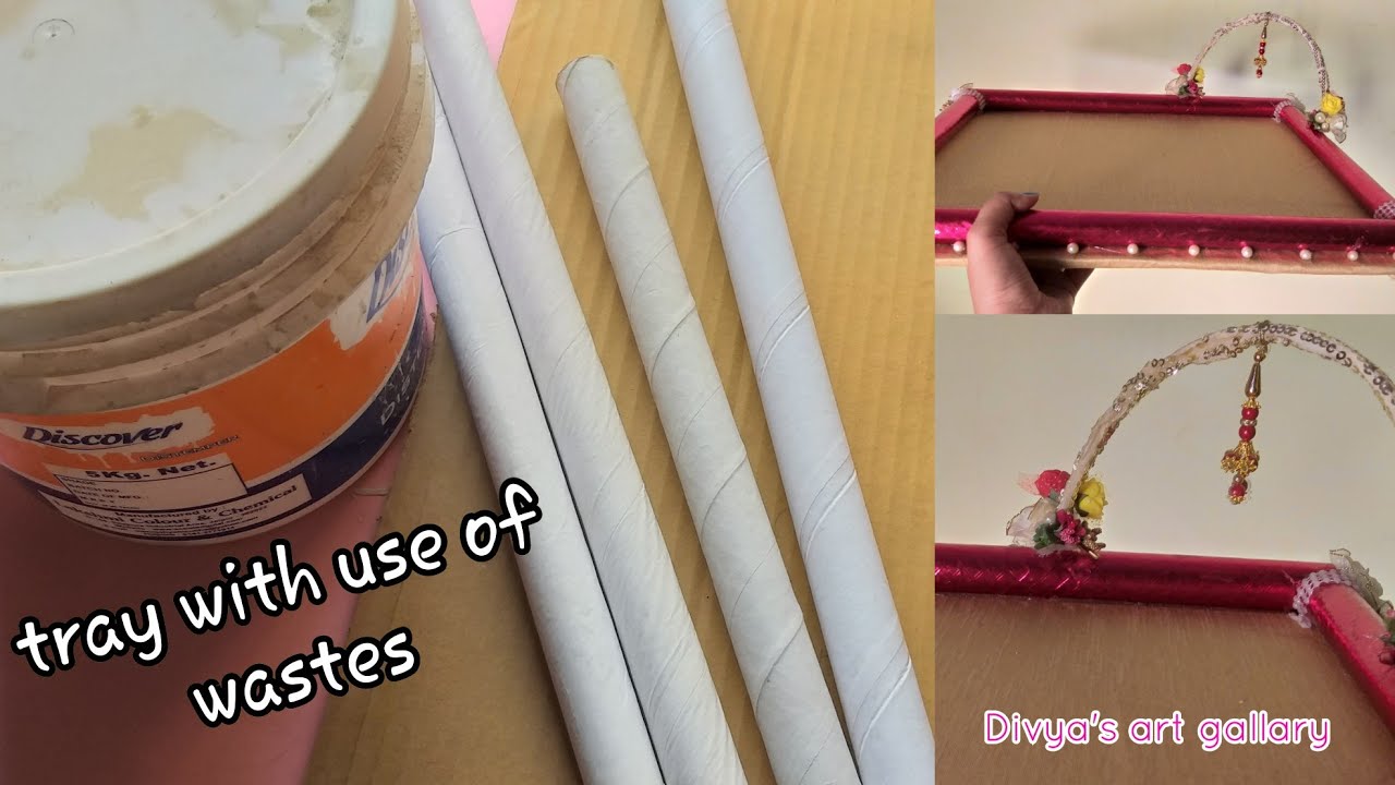 124: Wedding tray making at home |Saree Packing idea |Divya's art gallary