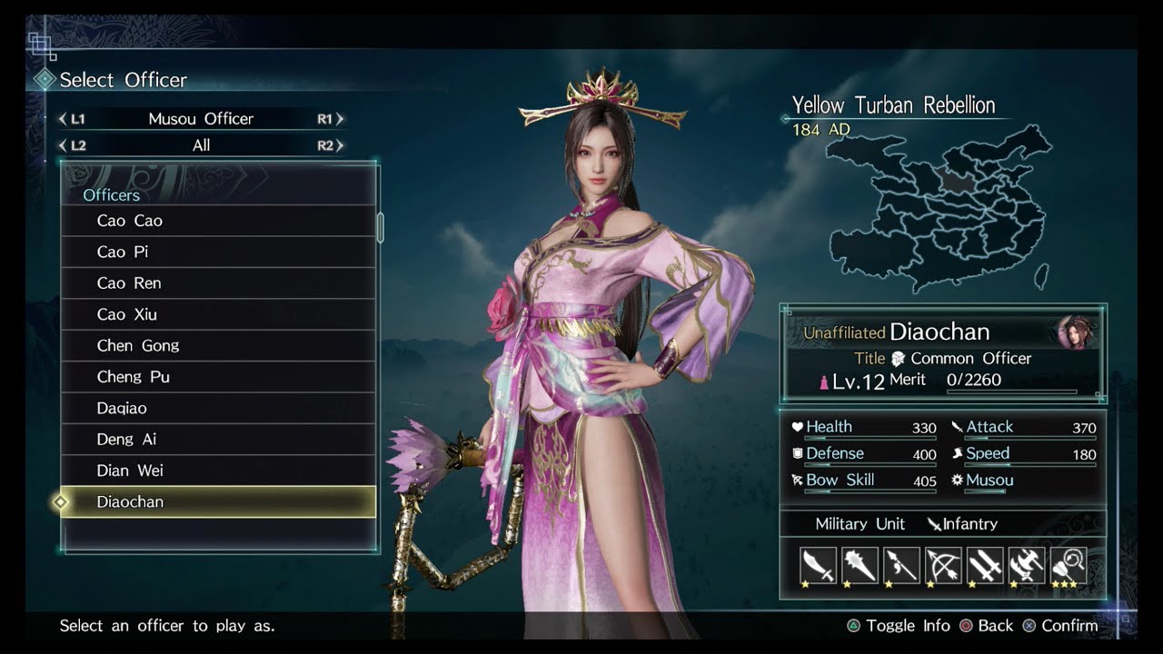 Dynasty Warriors 9 Empires - ALL MUSOU CHARACTERS + ADD ON DLC CHARACTERS SHOWCASE with JPN Voices