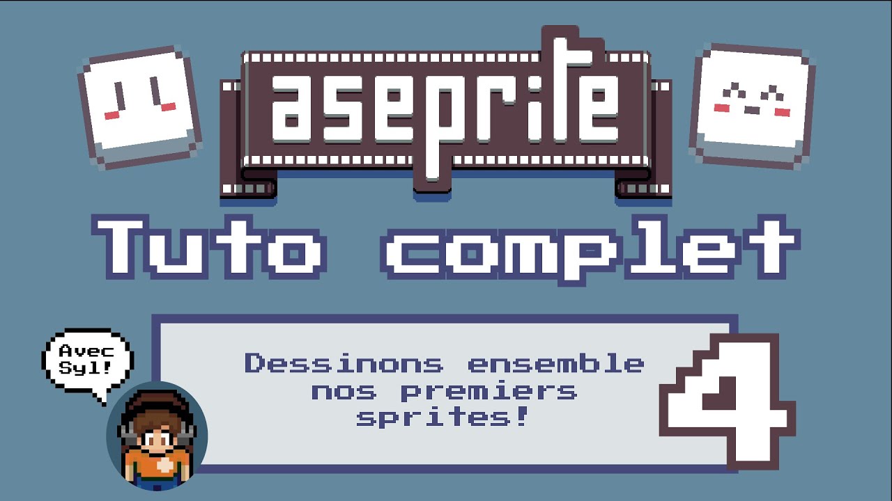 Tutoriel Aseprite - 4/6 - Nous dessinons ensemble nos premiers sprites!