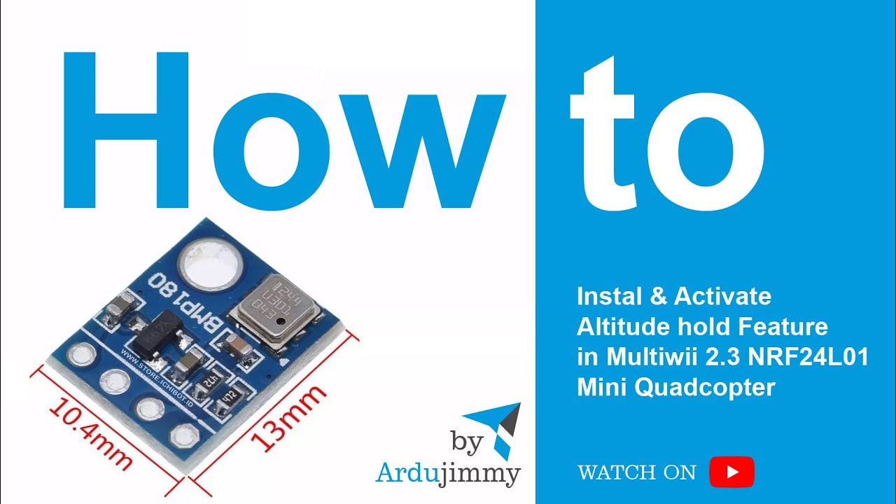 Setup Drone Altitude Hold (Baro) and Hover on Multiwii + NRF24