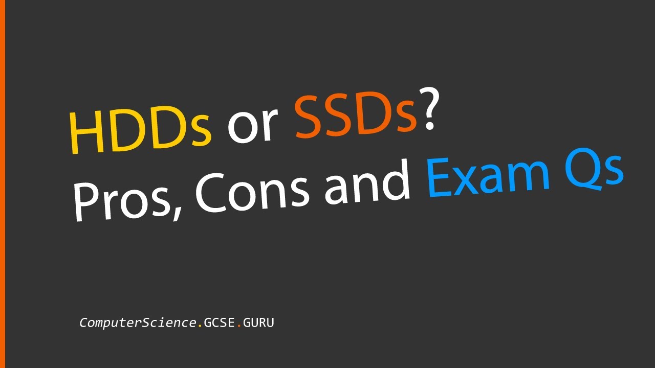 HDDs Vs SSDs - Which is best?  Exam Help
