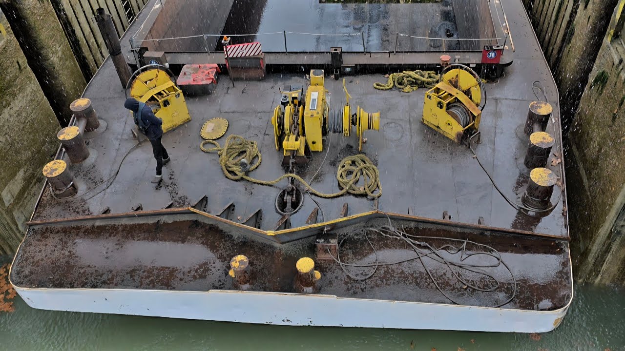 ⚓️🚢KOUDE DOUCHE VOOR DE RHENUS DATTELN 💪⚓️