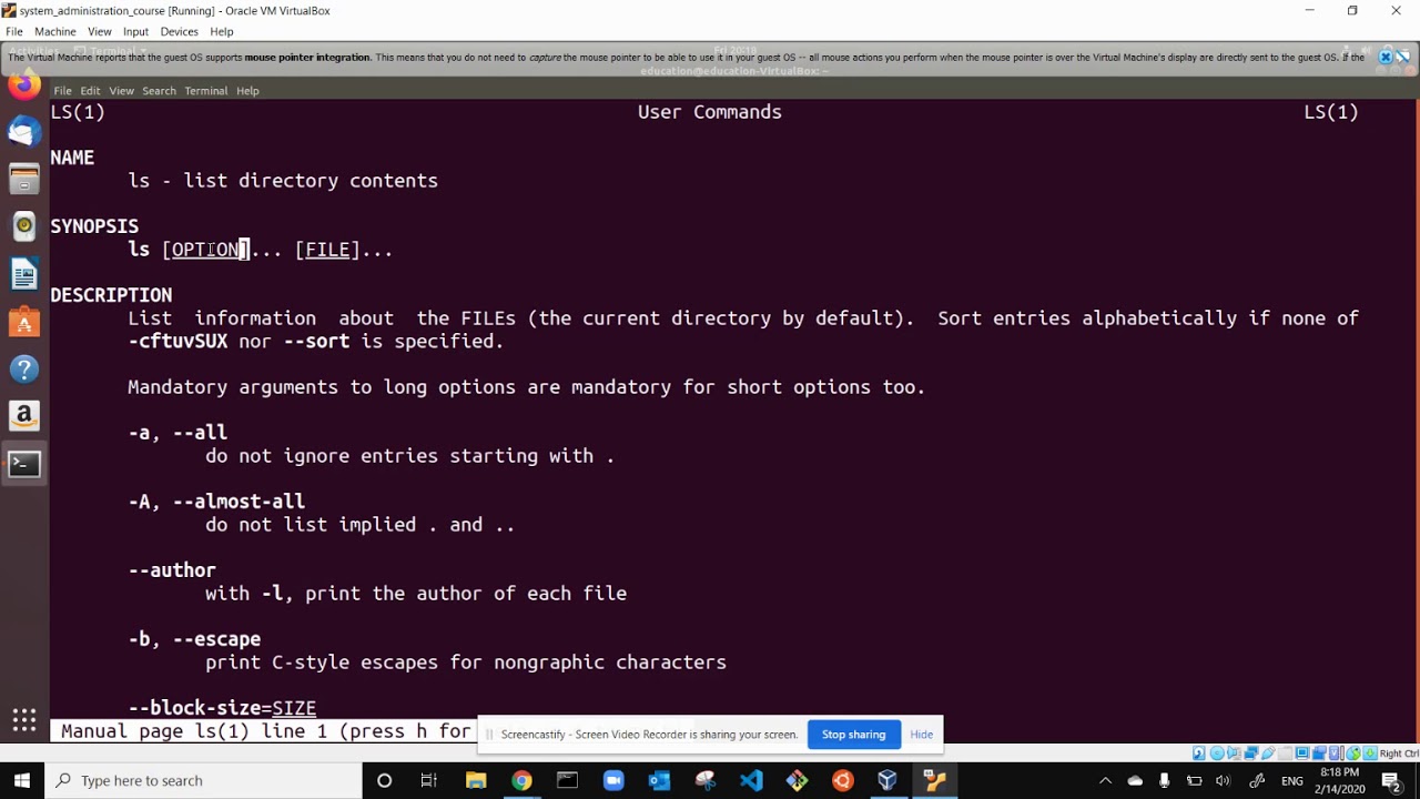 015 Getting help in Linux System using man Command