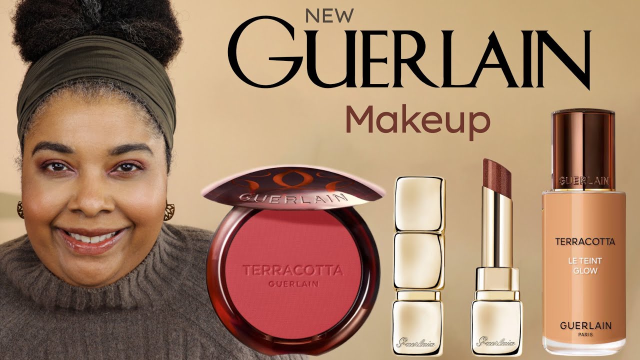 New Guerlain Glow Foundation - Terracotta Blush Deep Red - Kiss Kiss Bee Glow Pearly Dahlia - GRWM