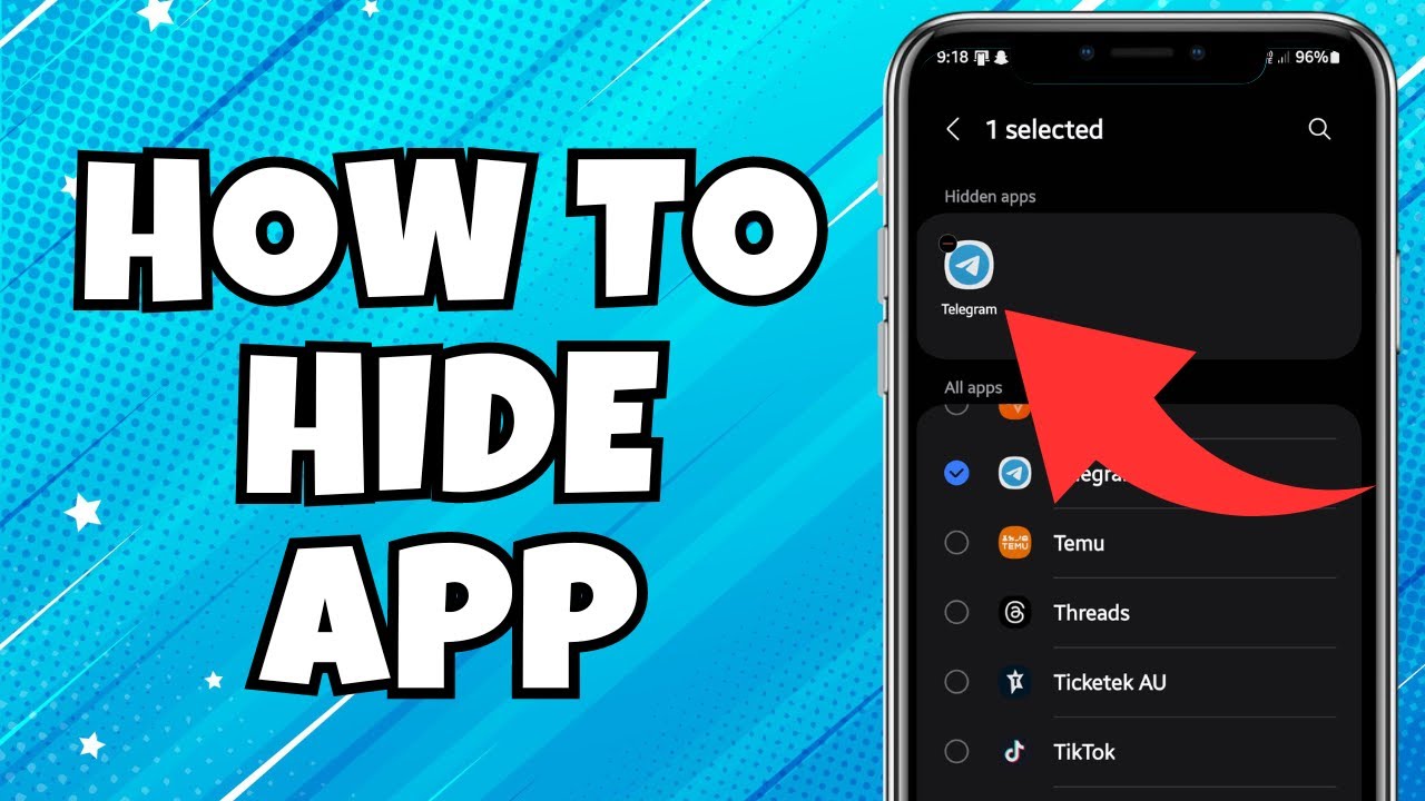 How To Hide Telegram App Inside Android Mobile