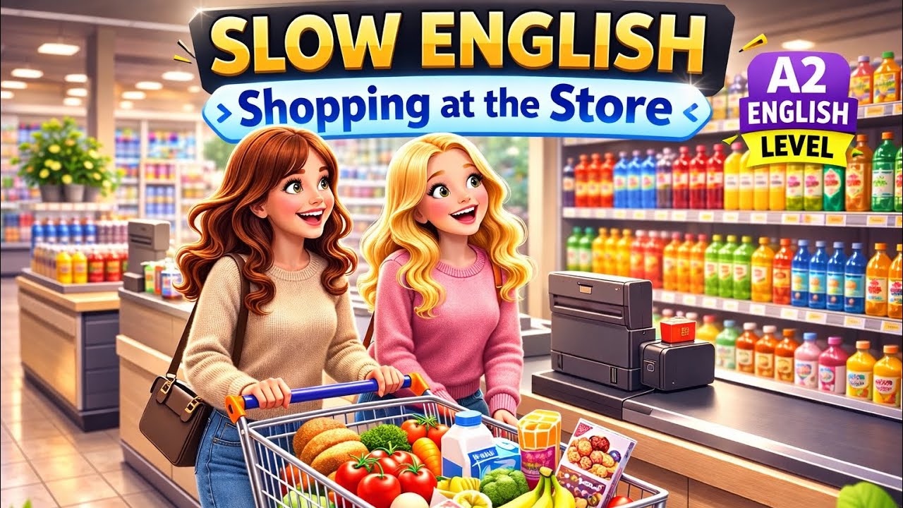 Learn English at the Grocery Store | Easy English Listening Story (A2 Level)