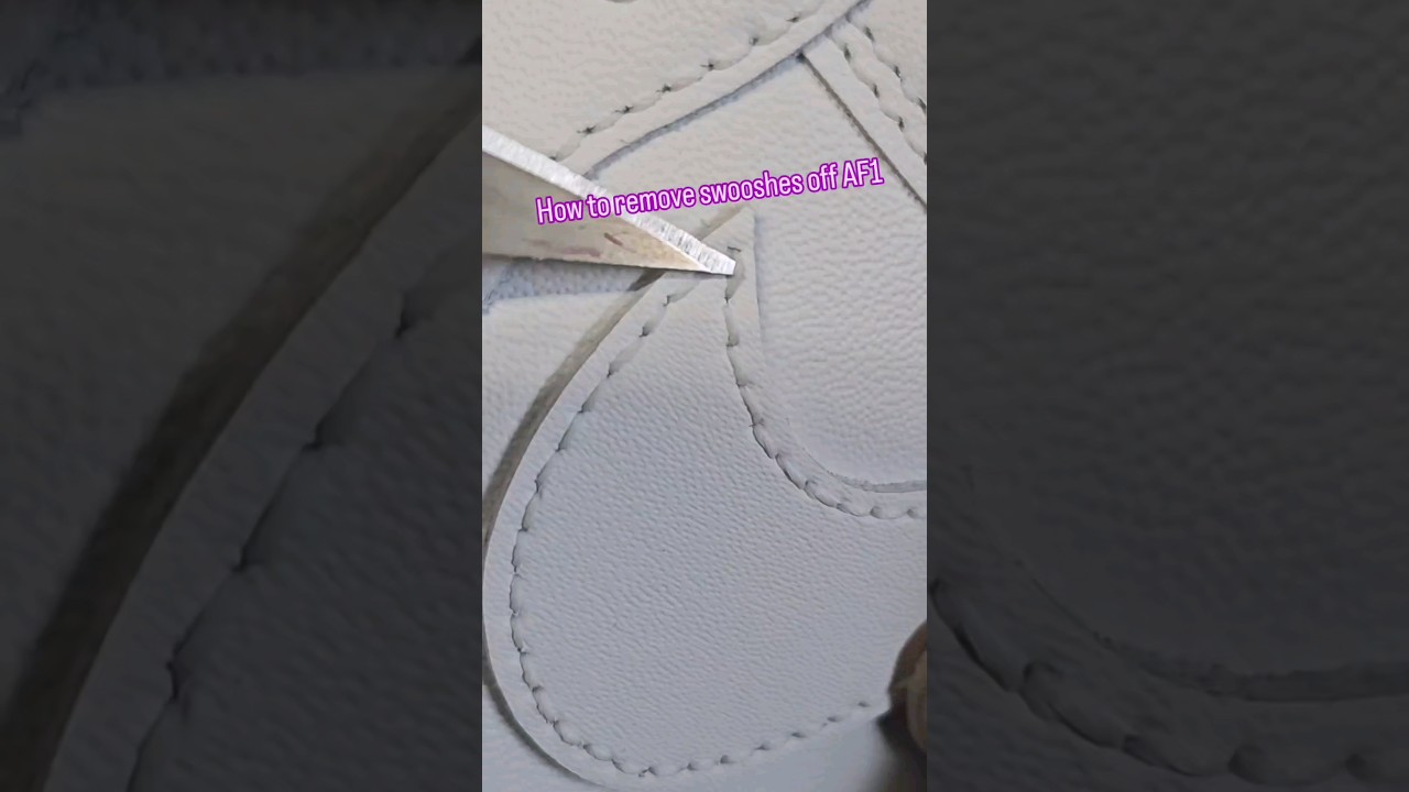 how to remove swooshes off #nike #af1 #air #art #craft #howto #DIY #custom #painting #shoes #sneaker