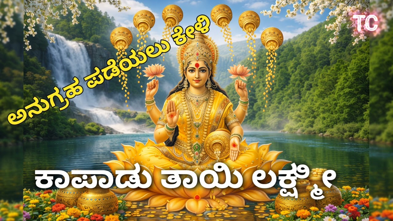 ಶ್ರೀ ಲಕ್ಷ್ಮೀ ದೇವಿ ತಾಯಿ ಕಾಪಾಡಮ್ಮಾ |Latest kannada mahalaxmi song. sri laxmi mantra. laxmi bhajan