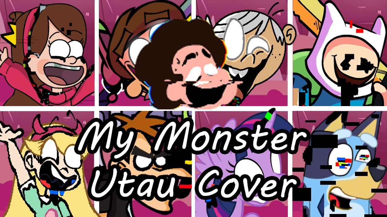 My Monster but Every Turn a Different Character Sings (FNF My Monster but) - [UTAU Cover]