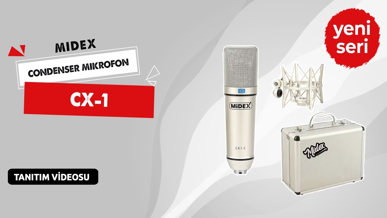 Profesyonel Stüdyo Ses Kayıt Mikrofonu | MİDEX CX-1 İNCELEME