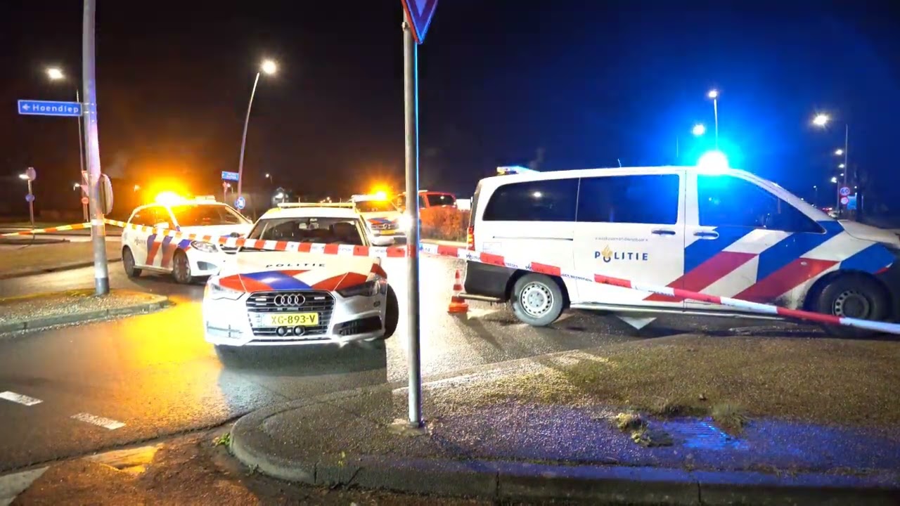 Ernstig  ongeval  op het Hoendiep bij Hoogkerk, 1 zwaargewonde