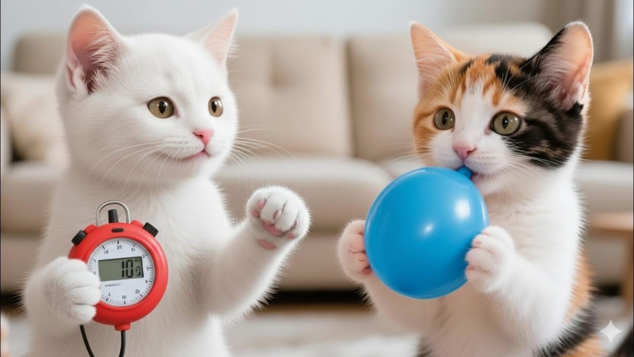 White Cat Can’t Stop Hiccupping 😳💨 | Cute Kitty Story 🐱🤍