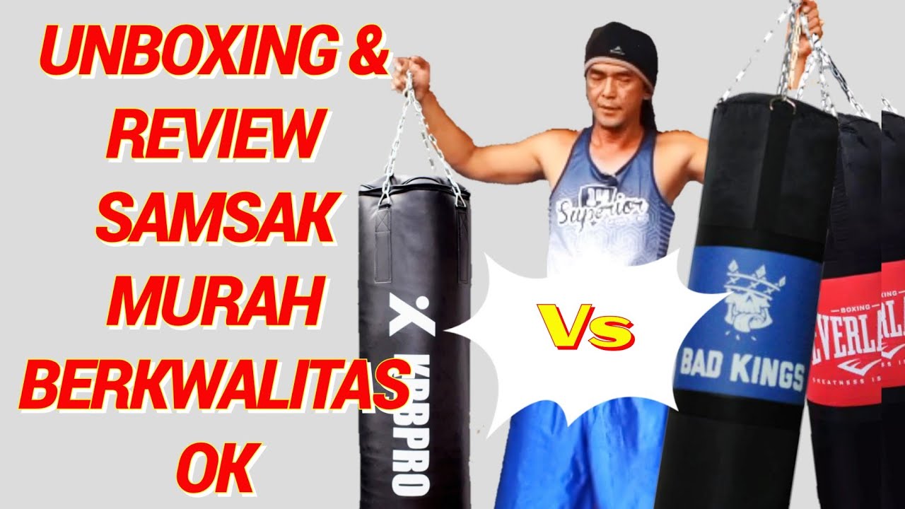 Unboxing samsak gantung olahraga MMA muaythai tinju beladiri murah berkualitas mantap