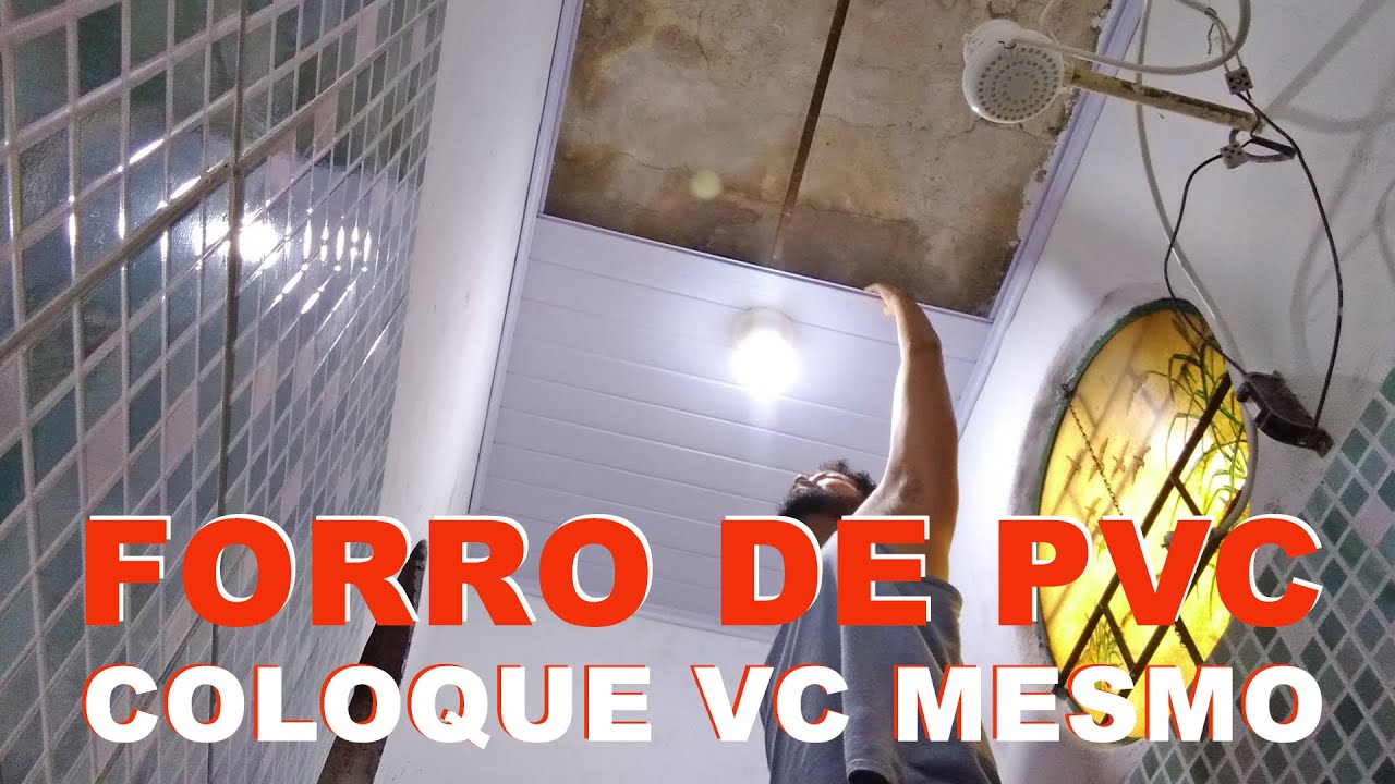 Colocando Forro de PVC RÁPIDO no Box do Banheiro - Dicas do Vinicius