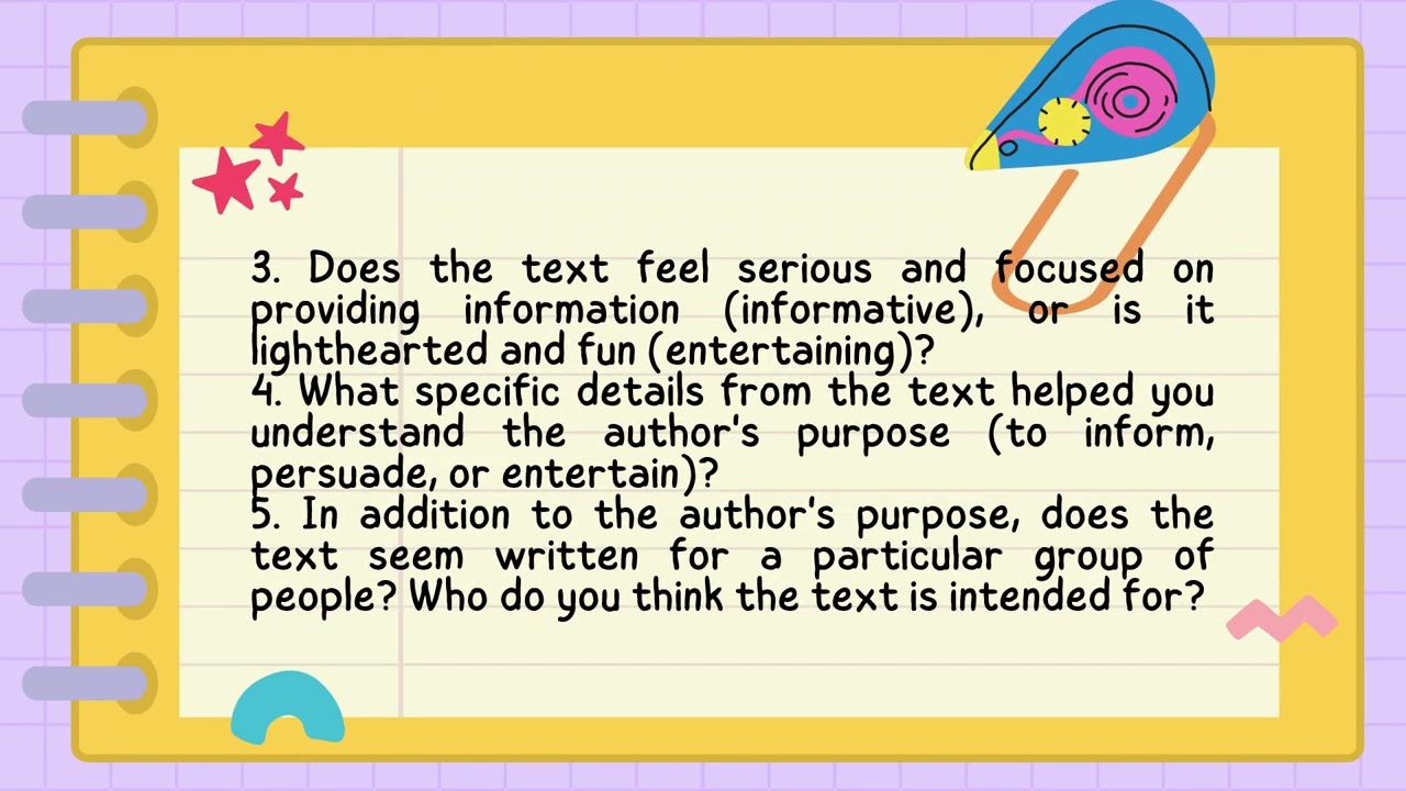 English 7 Q3 Week 2 | Author&rsquo;s Purpose, Extracting Information & Summarizing (MATATAG Lesson)