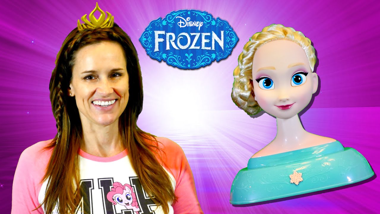 Disney Frozen Elsa Styling Head Amy Jo Wears & Shares Hair Accessories Toys by DCTC