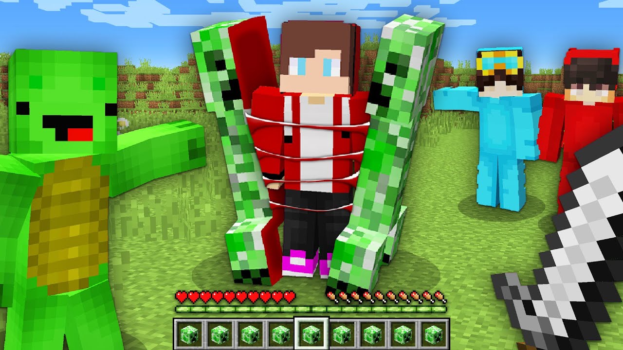 I Survived 100 Days INSIDE CREEPER Minecraft Challenge Cash Nico Morph Prank Mod Maizen