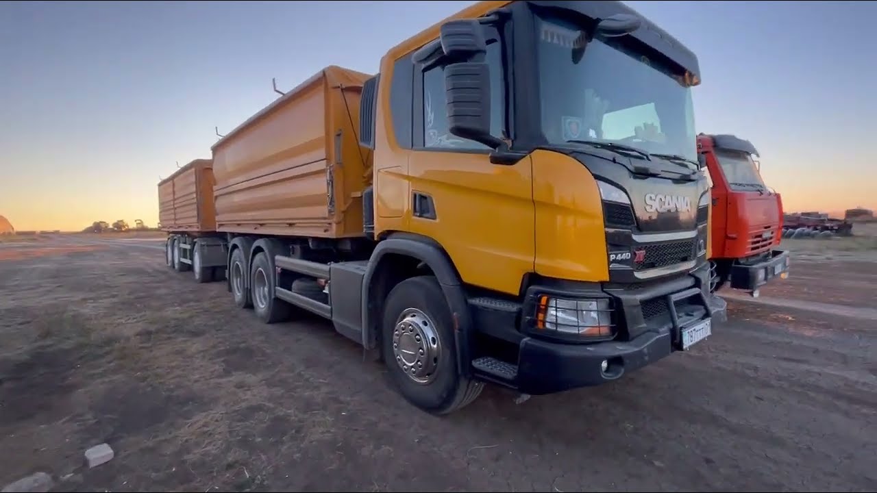 Куда едем? Работаем на SCANIA P440 . сезон 2022 #scania truck #Уборка 2022 #крестьянин