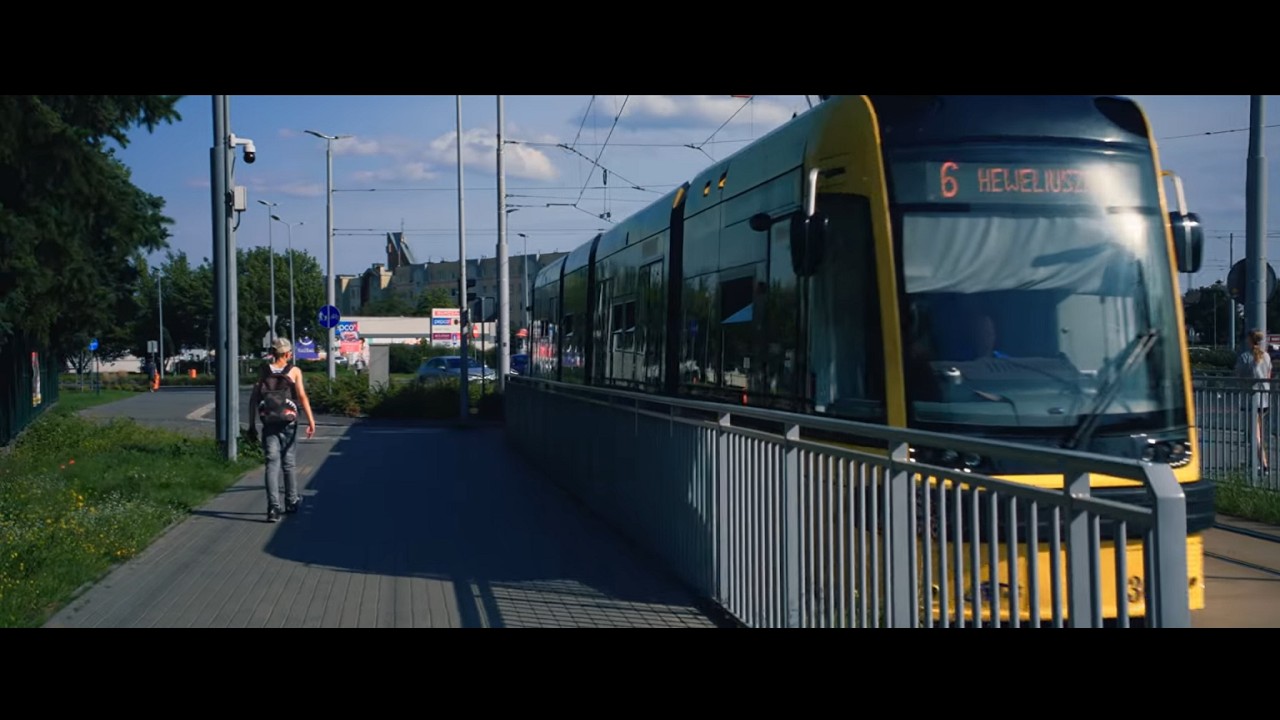 Poland, Toruń, tram 6 ride from Koniuchy to Grasera