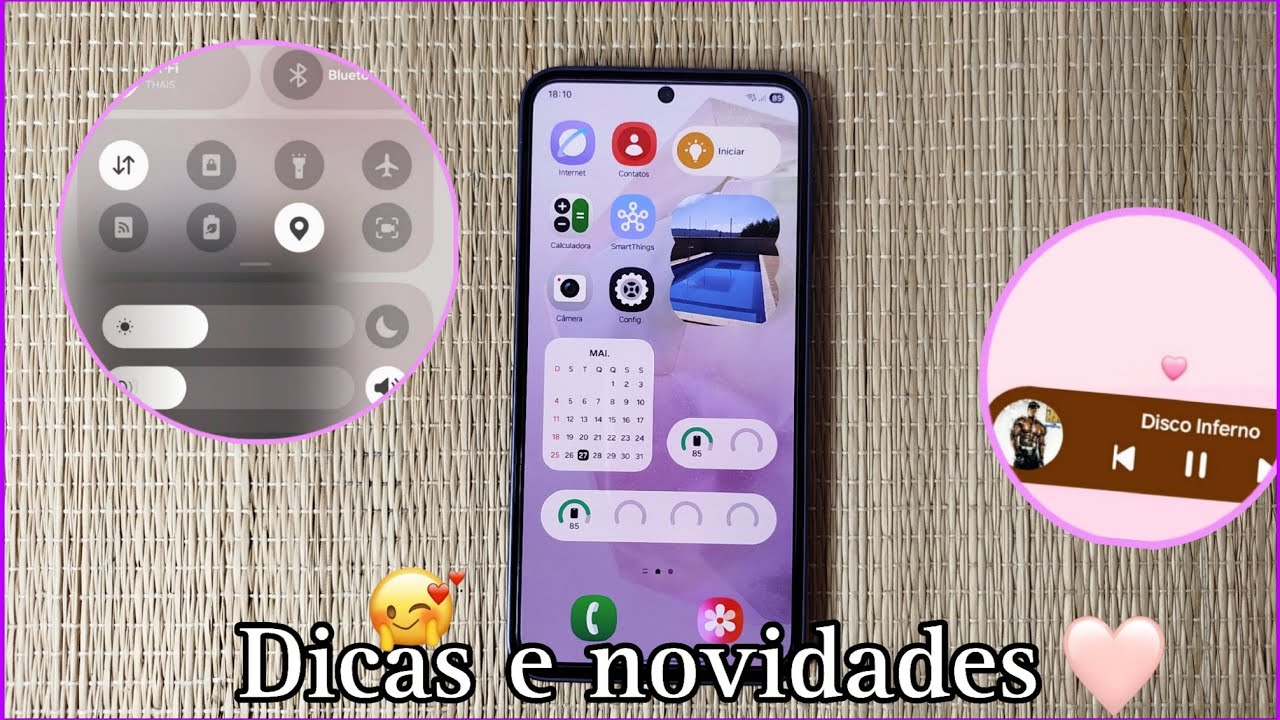 Chegou! ONE UI 7 para os Galaxy A35 e A55, novidades, apps novos, central de controle nova ✨