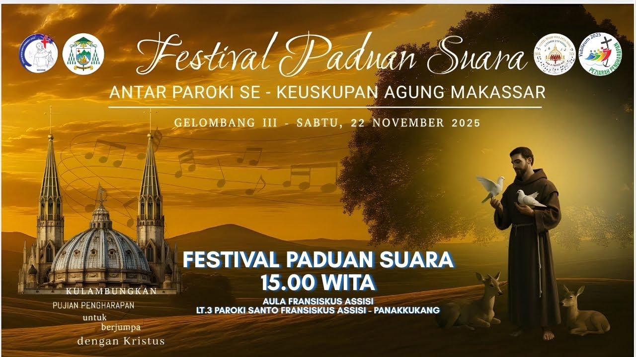 Festival Paduan Suara Kams Gelombang III, Sabtu, 22 November 2025, Pukul 15.00 WITA