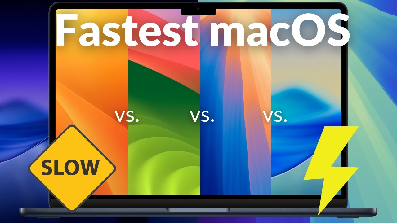 Тест скорости macOS: Ventura против Sonoma против Sequoia против Tahoe