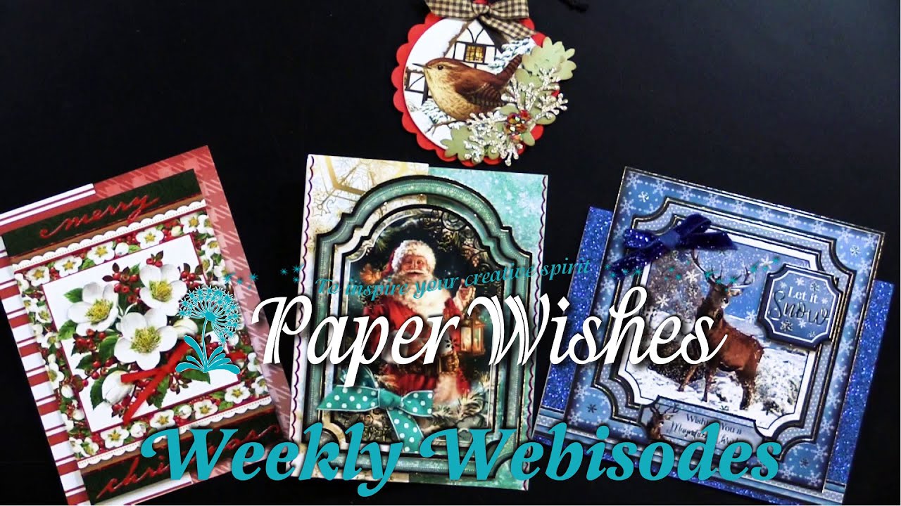 Cards & Ornament Using Christmas Toppers & Wishes by Hunkydory