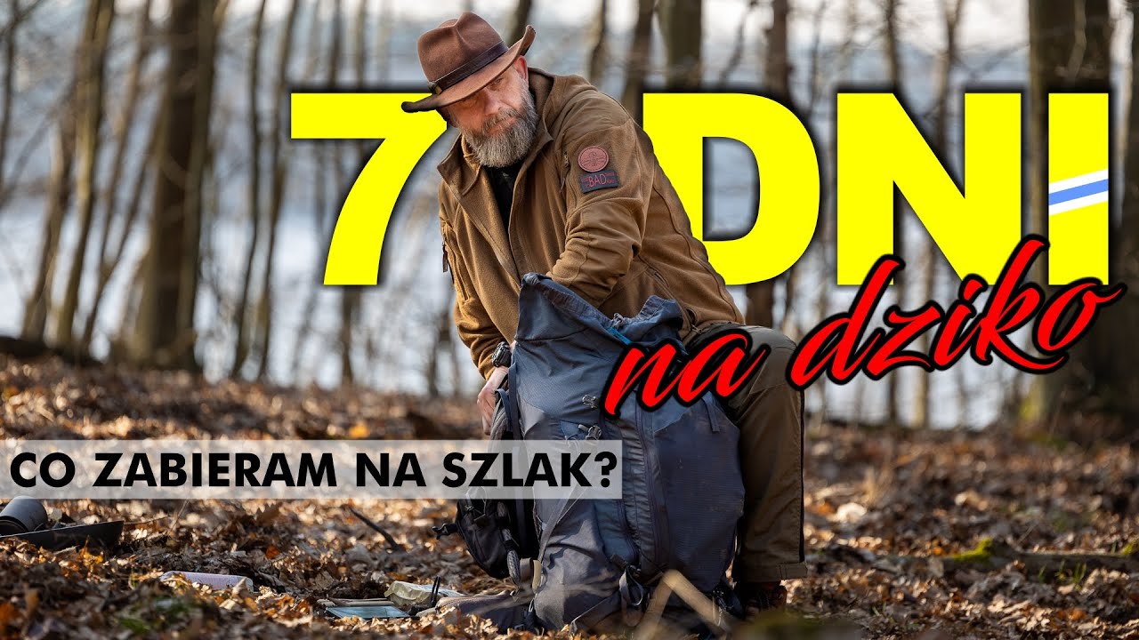 Zawartość plecaka na DŁUŻSZY SZLAK i 7 dni w lesie NA DZIKO #biwak #turystyka #hiking