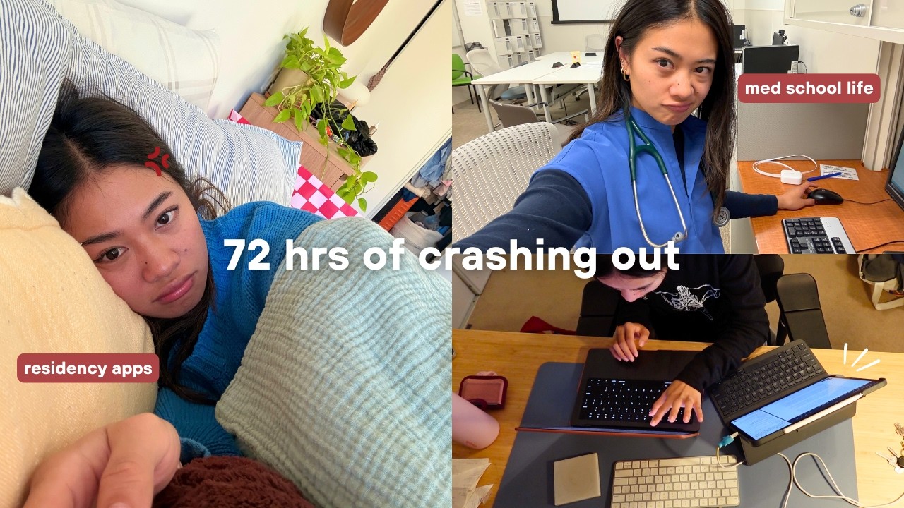 med school study vlog 💭 residency apps, deadline season & late nights