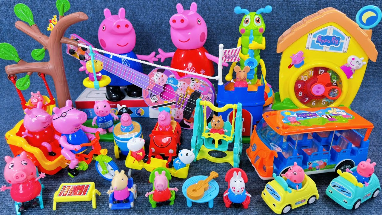 13 Minutes Satisfying with Unboxing Cute Peppa Pig Guitar Toys Set Collection ASMR | Review Toys