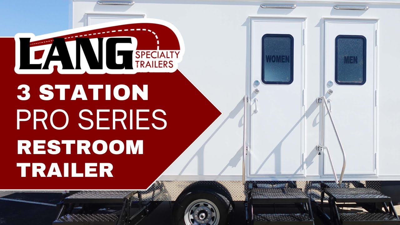 Lang 3 Station Pro Series Restroom Trailer Walk-Through