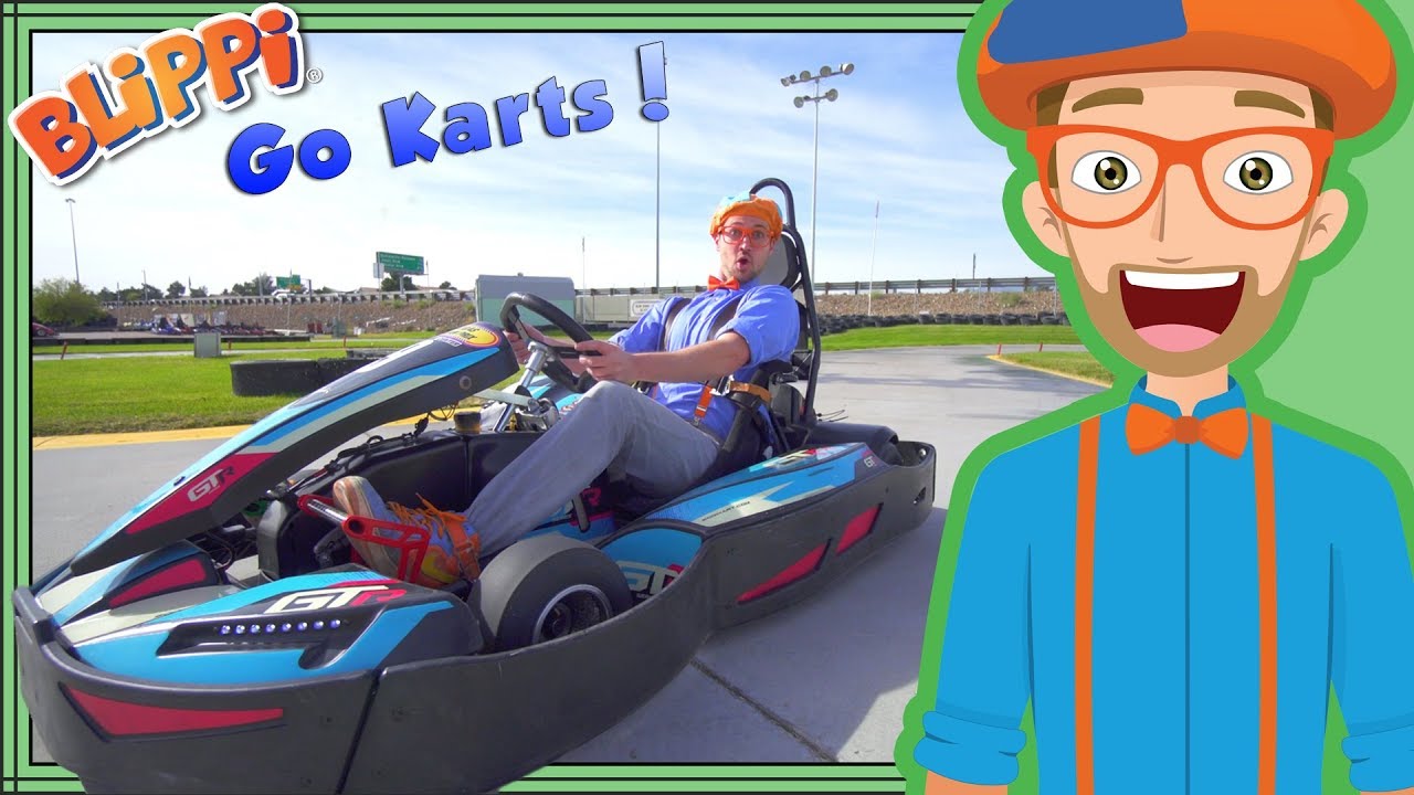 Blippi Go Karts | Learn about Vehicles for Kids