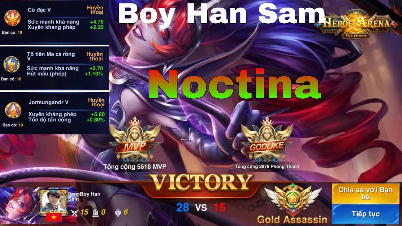 Boy Han Sam Noctina |heroes arena|