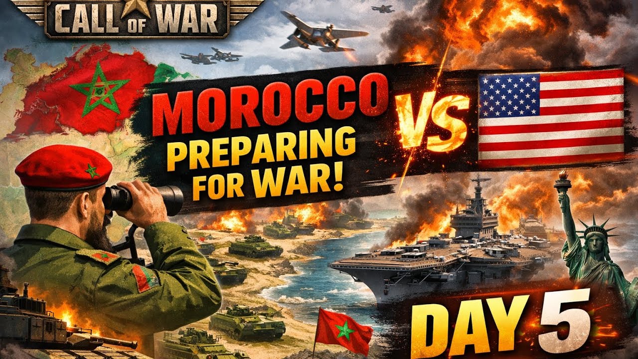 Call of War, День 5 – Марокко готовится к войне против США 🇲🇦⚔️🇺🇸