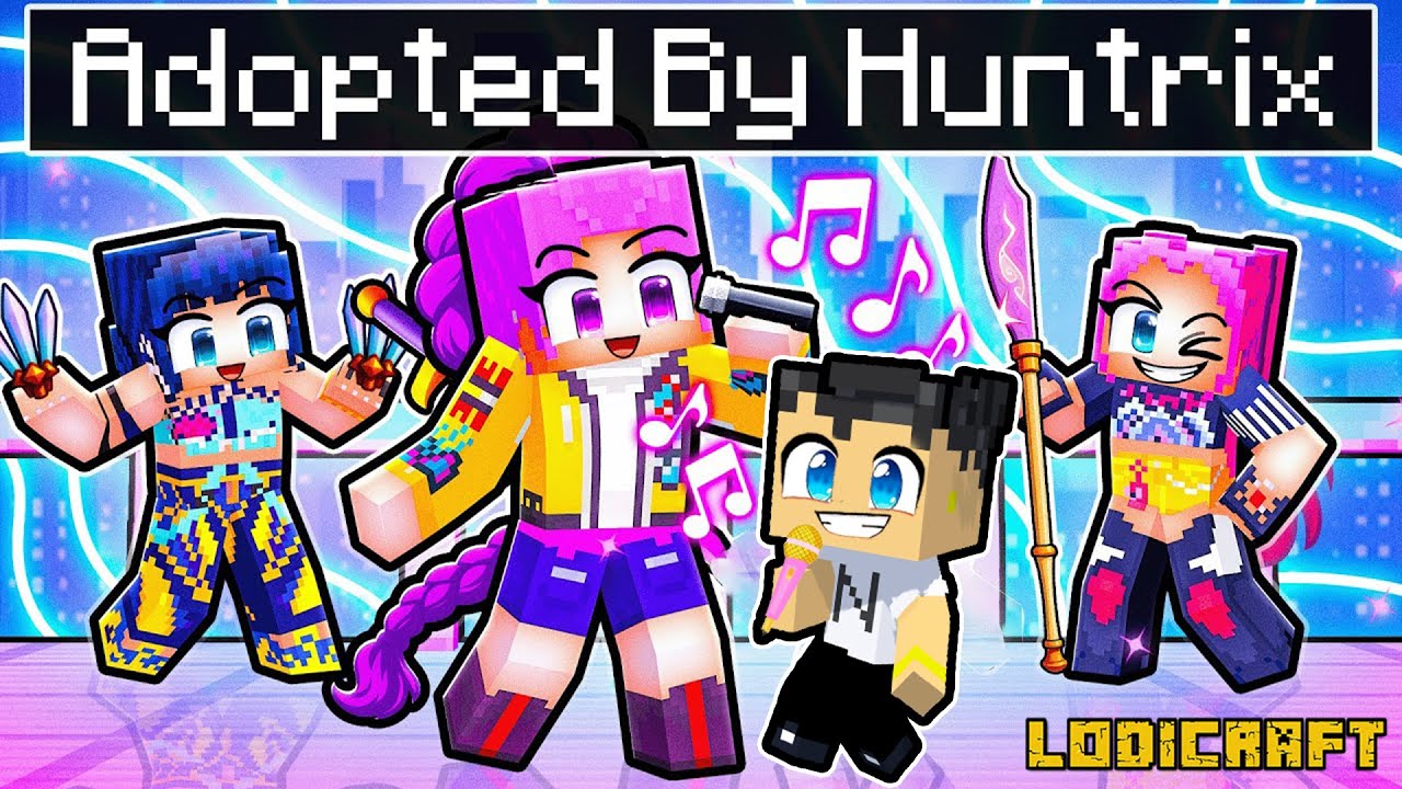 Adopted by KPOP DEMON HUNTERS in Minecraft! with Esoni TV, Clyde Charge, and JEEEK TV!