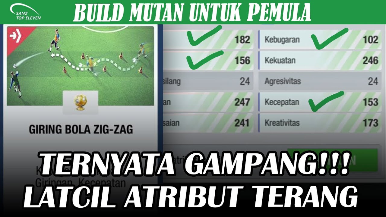 GAMPANG BANGET FOKUSIN ATRIBUT TERANG PEMAIN DENGAN RULE 180! | TOP ELEVEN