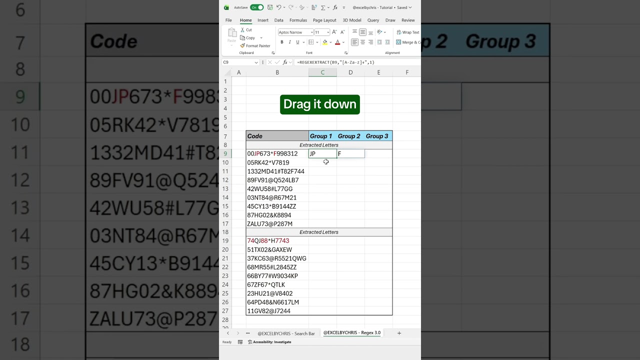 Как извлечь данные в Excel с помощью регулярных выражений