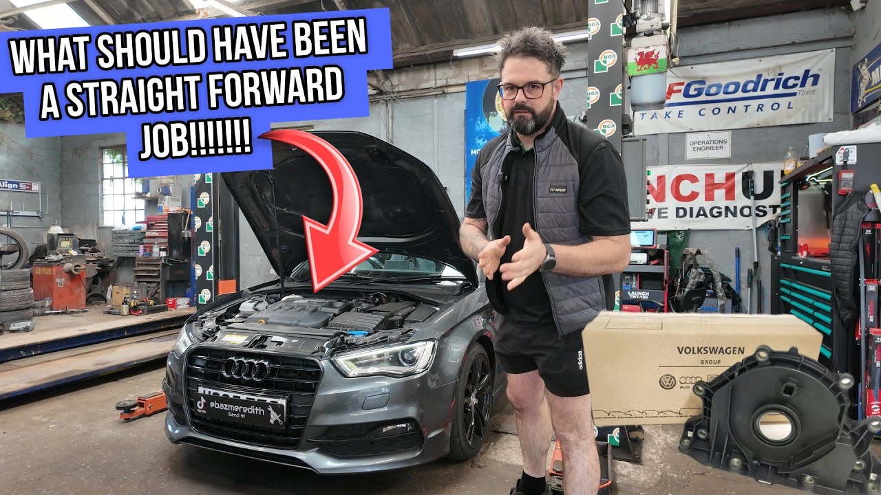 AUDI A3 TIMING BELT TOOK ME WAY LONGER THAN EXPECTED...... BUT THERE WAS NOTHING I COULD DO!!!!!!