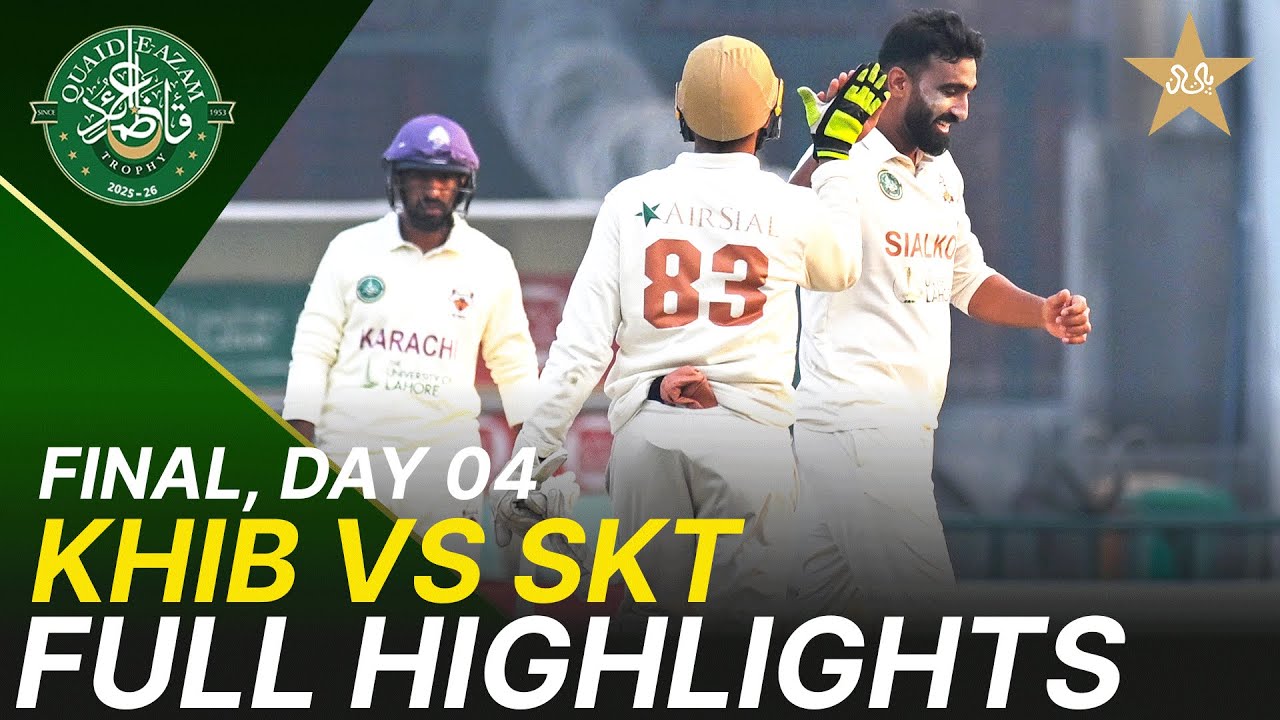 Full Highlights | Quaid-e-Azam Trophy Final | Day 4 | Karachi vs Sialkot | PCB | M2P1K