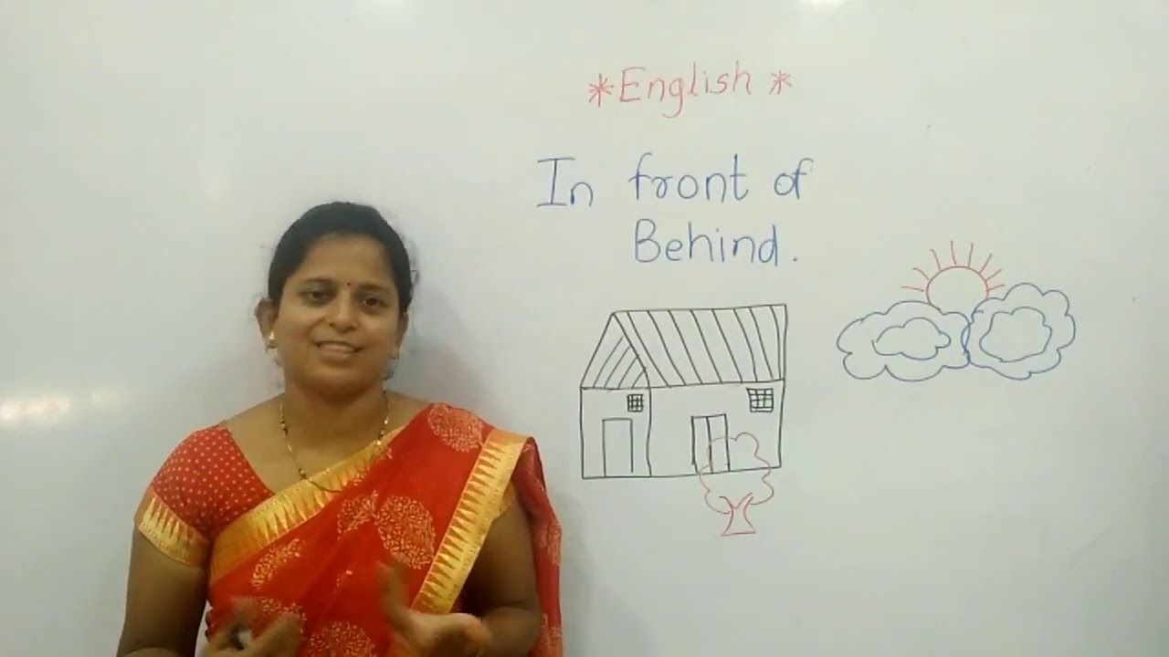 UE preposition top bottom in front of behind