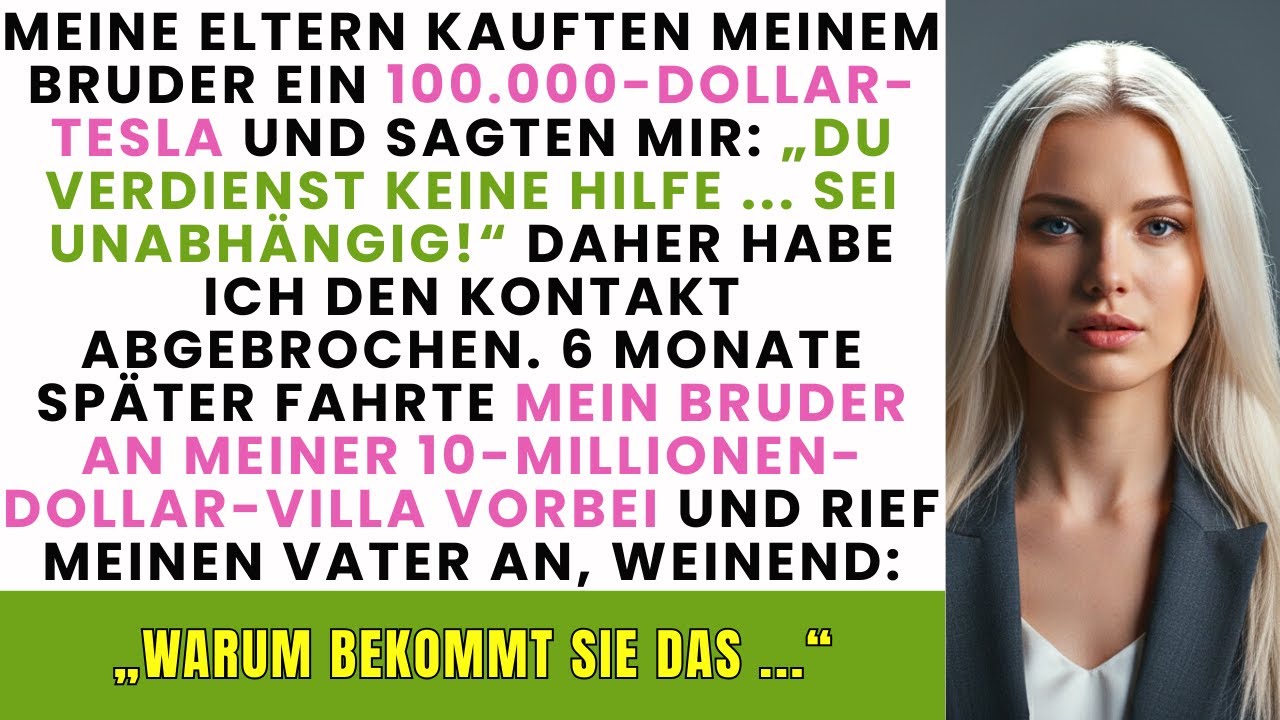 Beim Familienessen sagten meine Eltern: ‚Du verdienst keine Hilfe… sei unabhängig!‘ – also…