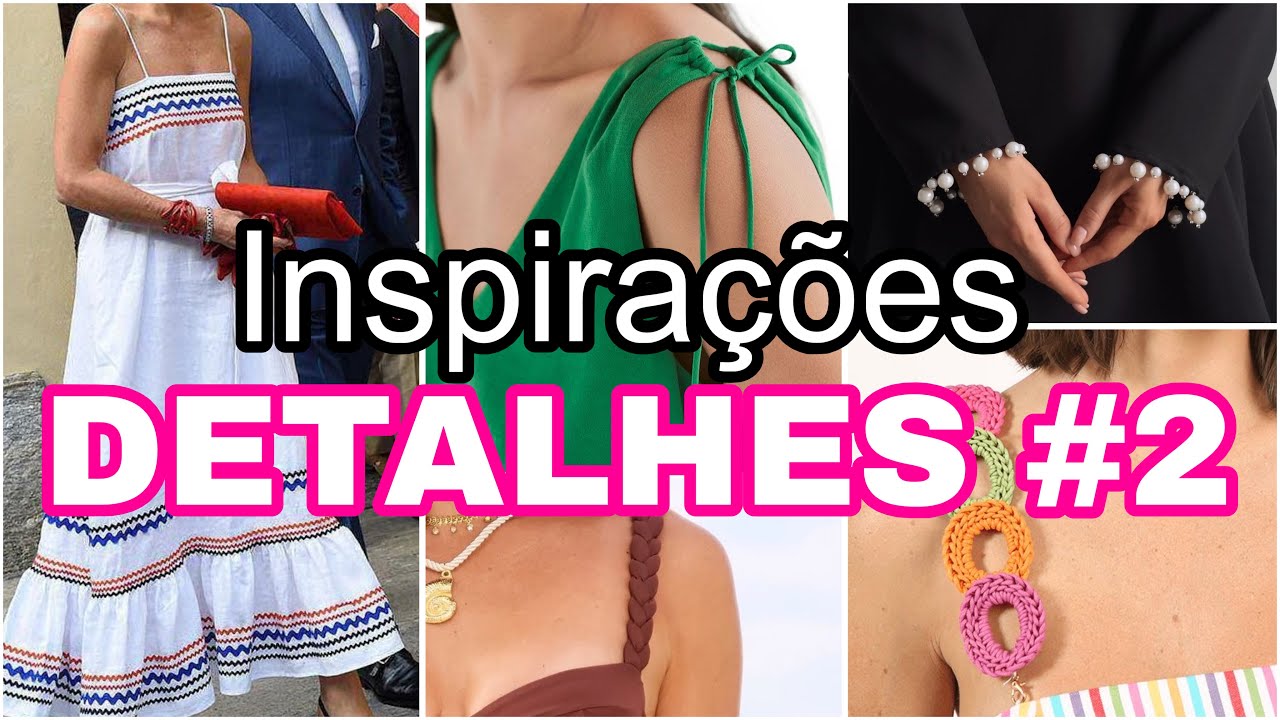 DETALHES 2 Inspiraçoes pra finalizar e customizar roupas / ideias pra personalizar tuas roupas