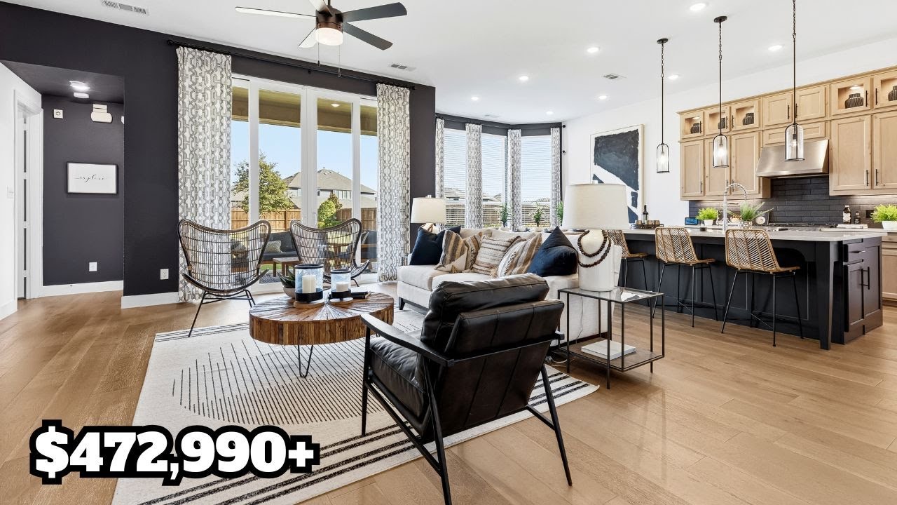 Tour This LUXURIOUS Highland Homes Model Home In Forney, Texas Starting At $472K+ |