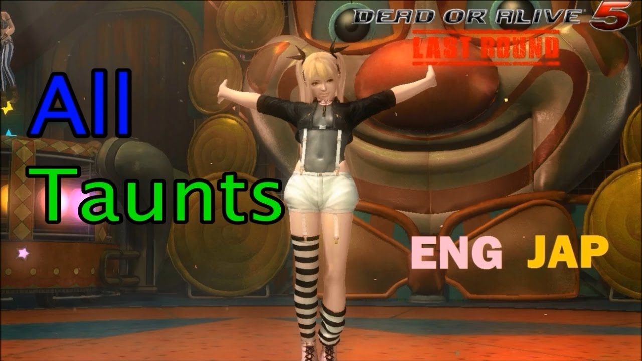 Dead Or Alive 5 Last Round: All Taunts (JAP & ENG)