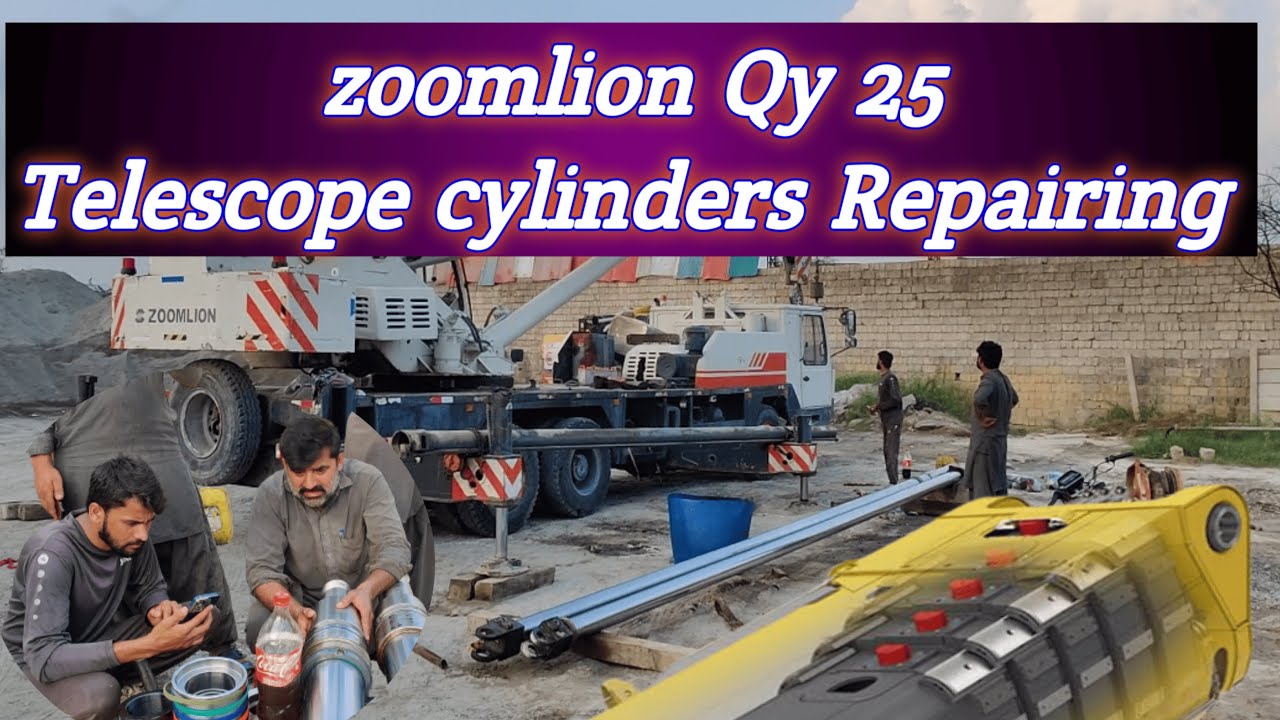 how to repair crane telescoping boom zoomlion | boom kay seals kaisy change kary!
