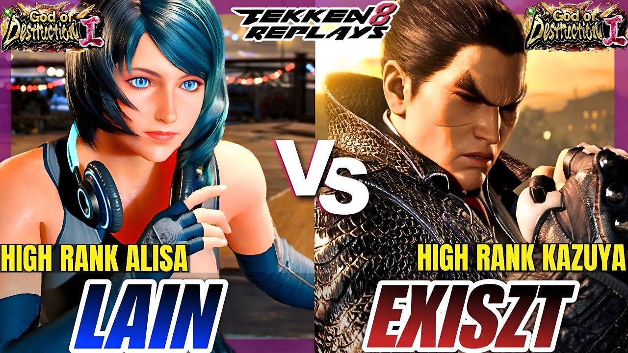 Tekken 8 - Lain (Alisa) vs Exiszt (Kazuya) - High Level Ranked Match Replay