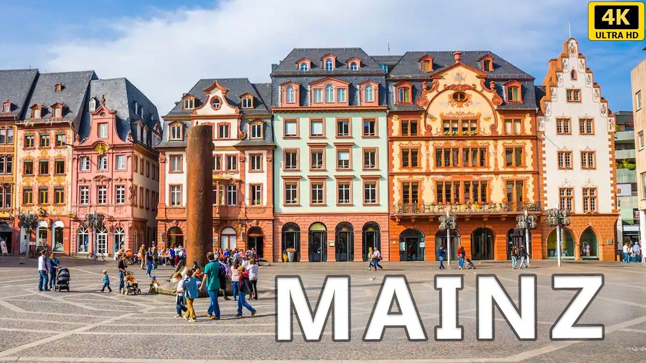 MAINZ, A Walking Tour of Germany's Hidden Gem (4K UHD)